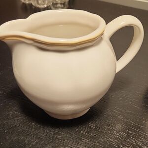 Skyros Elegant Handpainted Cream Serveware Pitcher